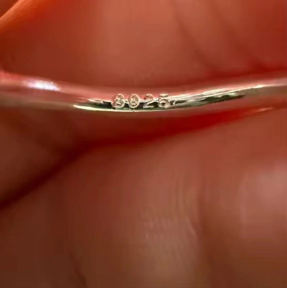 925 Silver Kitty Cat hanging from Branch Ring Sz 8
